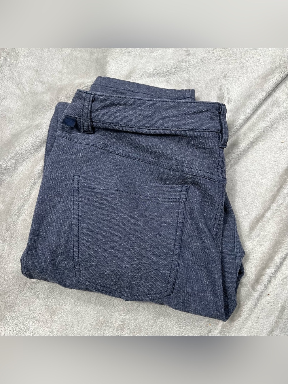 Lululemon ABC Slim Tech Canvas Pants Mens 32x30 Blue Performance LM5A92S